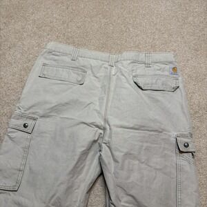 Carhartt Cargo Pants Mens 40x31 Gray Relaxed Fit Canvas Workwear Utility 100272